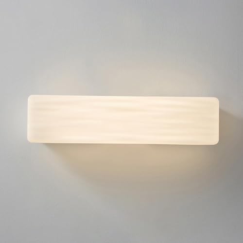 Aplique de pared LED rectangular de acrílico translúcido con luz blanca 18W