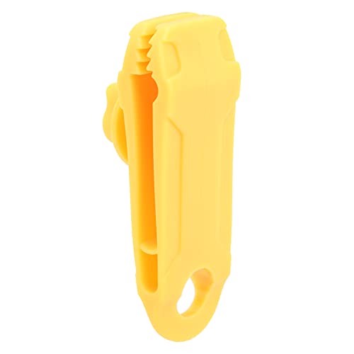 Tent Clip Windproof Adjustable Spiral Thumb Screw Design Sharpness Toothed Clip for Canopy Bike Boat Pool Cover Durable Nylon Material Yellow 24g