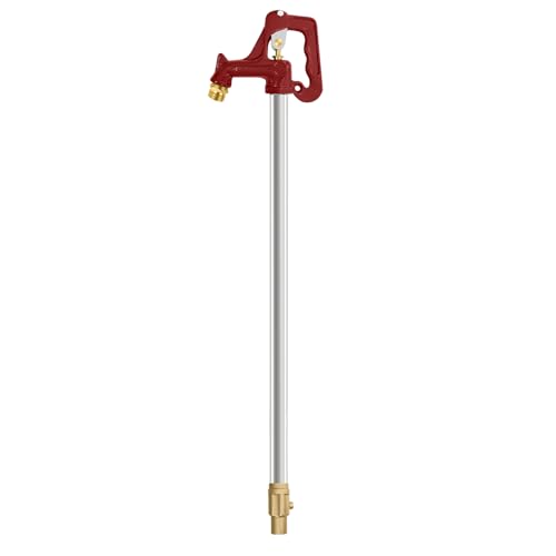 Frost Proof Yard Hydrant, Frost Free Outdoor Faucet Freeze Proof Hydrant for Yard Garden Farm Pasture Irrigation, Water Faucet 3/4' Pipe Connection,4.25ft Total Length 2' Bury Depth