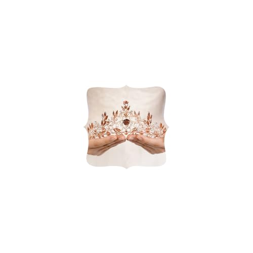 Tiara de corona champán para novia y tocados de fiesta mujer