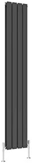 Horizontal Designer Flat Panel Radiator Anthracite-600x408mm Double Panel Central Heating