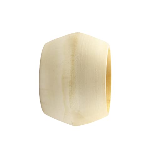 Bamboo Napkin Rings Set Of 12, Decorative Serviette Ring, Beach Napkin Holders, Napkin Rings Bulk For Party Decoration, Dinning Table, Everyday, Family Gatherings - A Great Tabletop Décor - Ivory #TOP3