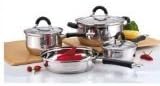Culinary Edge Stainless Steel 7-Piece Cookware Set