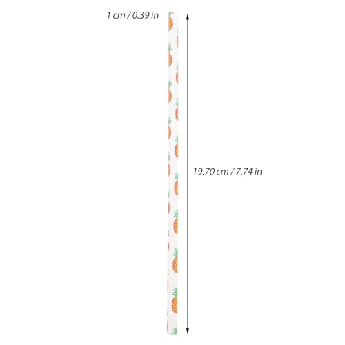Pajillas de papel hawaianas decorativas 100 pcs miniatura 2