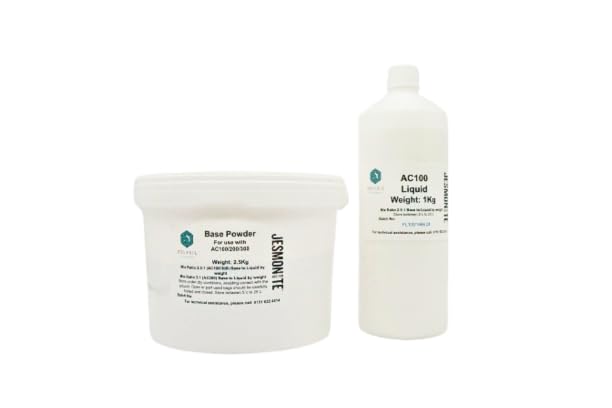 Jesmonite AC100 Eco-Resin Kit - Safe, Non-Toxic, Fire-Resistant Resin for Homeware, Sculptures & Decorative Casting – Lightweight, Impact-Resistant, Easy to Use (3.5 Kg)