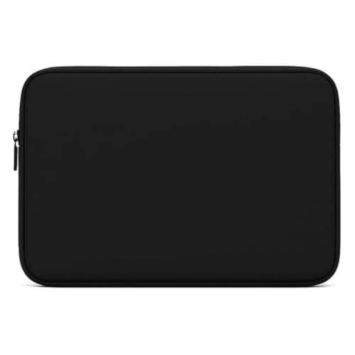Pasta Organizadora de Documentos em Neoprene 15,6” A4 com Zíper – Impermeável, Leve e Resistente – 40x29x2 cm – Cores: Preto, Azul, Rosa, Vermelho e Roxo (Preto)