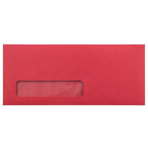 Enveloppes à fenêtre #10 Holiday Red idéales pour vos courriers de vœux et invitations