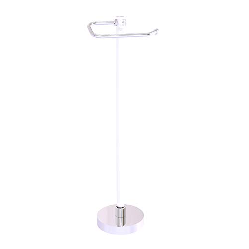 Allied Brass Cvts-25D Clearview Collection Euro Style Free Paper Holder With Dotted Accents Toilet Tissue Stand, Polished Chrome #TOP11