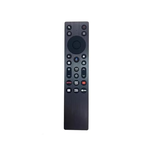 Controle remoto de substituição para TV de voz para TCL 55QM6K 55 polegadas, 65QM6K 65 polegadas, 75QM6K 75 polegadas, 85QM6K 85 polegadas QM6K QLED 4K Smart QD-Mini TV LED (modelo 2025)
