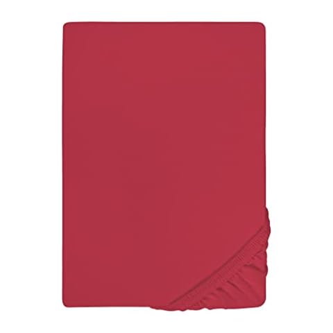 Biberna Jersey Elastic Fitted Sheet, Rubin Cover
