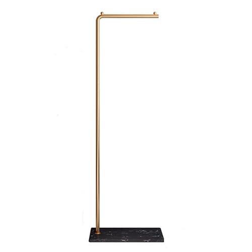 衣類ラック 家庭用ハンガー ハンガーラック ロッドハンガー フロアハンガー 取り外し可能ハンガー 強力な耐荷重 さびにくい 鉄ハンガー 衣類収納 垂直ハンガー 床置きコートラック 落下防止ベース 大容量 多機能 省スペース 家庭用に適しています。 (170cm, ゴールドプラスブラック)