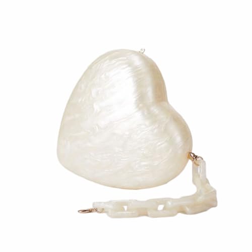 Novelty Acrylic Heart Shape Strap Crossbody Bag Chic Marble Clutch Wedding Handbag Purse for Cocktail Banquet4