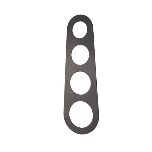 Práctica regla medidora de espaguetis, medidas precisas para fideos de pasta (negro)