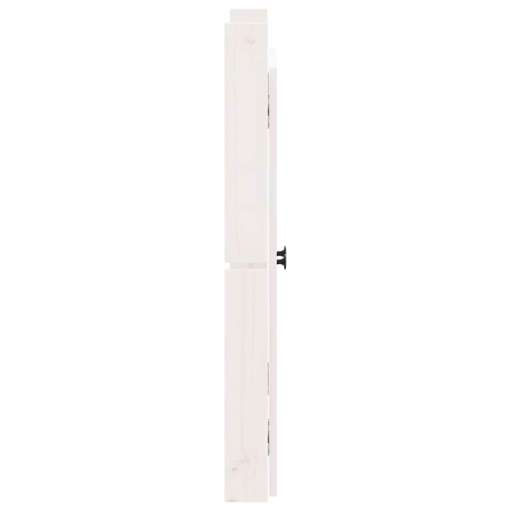 Genérico Puertas de Cocina Exterior 2 uds Madera Pino Blanco 50x9x82 cm,Bricolaje,Accesorios de Bricolaje,Ferretería para armarios,Puertas de armarios-832360