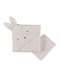 ENSEMBLE CAPE DE BAIN ET GANT ASSORTI : L'ensemble de bain Noukie’s en matière ultra absorbante comprend une cape de bain et un gant de toilette assorti.