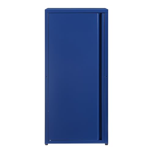 Miniatura 6 de En.Casa Armario De Oficina Burlöv Archivador De Estudio Con 2 Estantes Regulables En Altura Mueble De Oficina Con 1 Puerta Y 3 Compartimentos Acero 88 X 40 X 35 Cm - Azul