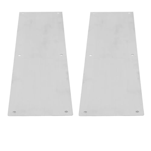 2 Stück Edelstahl-Türstoßplatte, Dekorative Türschutz-Kickplatte, Verhindert, Dass Haustiere die Tür Zerkratzen, für Innen- und Außentüren, 40,6 X 10,2 Cm