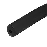 M METERXITY Rohrisolierung Schaumrohr 1/4(6mm) ID x 6.6Ft Rohrabdeckung Rolle Hohles Rohr Cover Für AC Unit/Gitarrenständer/Übungsmaschinengriff/Dachgepäckträger [Schwarz]