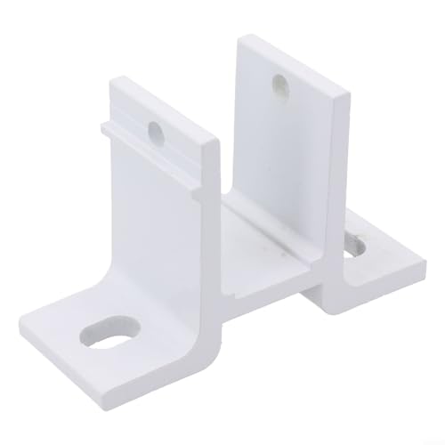 Volakebeing Support de montage mural en alliage d'aluminium, pour auvents rétractables, blanc, 12,8 x 8,1 cm, compatible avec 40 tuyaux carrés