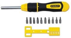 Stanley Hand Tools 68-010 10 In 1 Multi Bit Ratchet Screwdriver