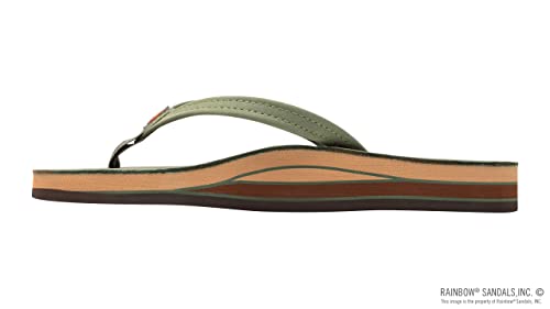 Image of Rainbow Sandals Women's Double Layer, Narrow Strap, Leather Sandals w /Arch