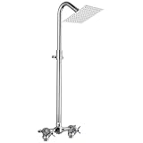 Aolemi Kit de ducha para exteriores de 6 pulgadas con barra deslizante...