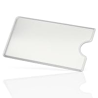 WallTrust Hartplastik Schutzhülle - 12 Stück - ohne Loch - Kartenschutzhülle für Kreditkarten Ausweis transparent - Sichere Kartenhülle und EC Karten Bankkarten