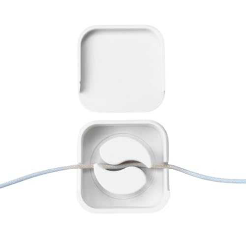 Image of Retractable Charging Cable Case USB Organizer Box 3 Pcs | Portable Cable Winder Reel Spool Wrap Holder | Travel Desk Cord Management Storage Tangle Free Round Compact Universal