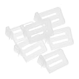 LAPYAPPE 6個 可能な 冷蔵庫仕切り 高さ調節可能な プラスチック収納パーティション 冷蔵庫 冷凍庫の隙間整理用オーガナイザー