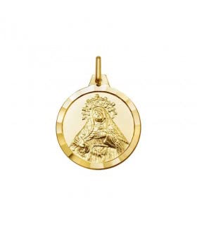 Médaille de baptême Sainte Thérèse de Jésus en or jaune précieux