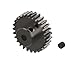 Pinion Gear, Steel, 50T, MOD0.53 / 48P, Screw Hole for 5mm Motor Shaft?Black