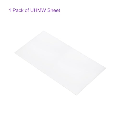 Image of DMiotech 12 x 24 x 3 /16 Inch Plastic UHMW Sheets, Ultra High Molecular Weight Polyethylene, Opaque White Polyethylene Board for Automotive, Chemical, Manufacturing, DIY Home Kitchen