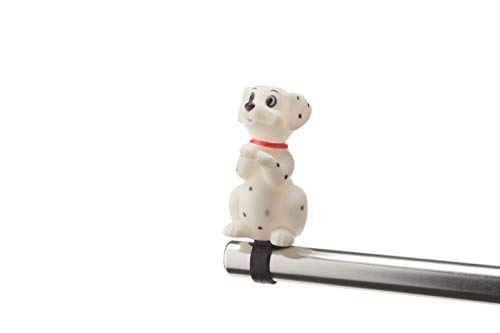 Cicli Bonin Campanas de Perro dálmata de Dibujos Animados Unisex para Adultos, Color Blanco, Talla única