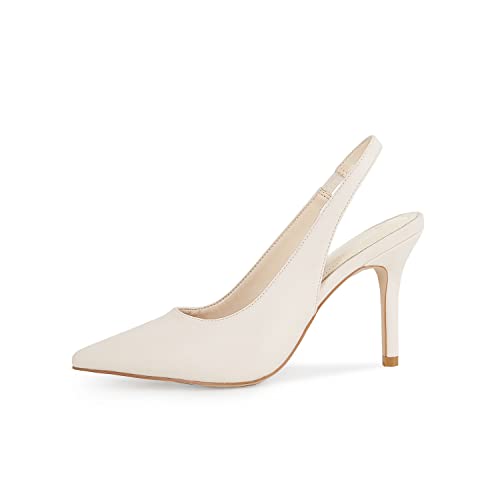Image of Womens Slingback High Heels Pointed Toe Slip On Dress Shoes | Closed Toe,Stiletto Heels,Women's Pumps,Dressy Casual,Party,Wedding,Prom,Work Shoes,Going Out