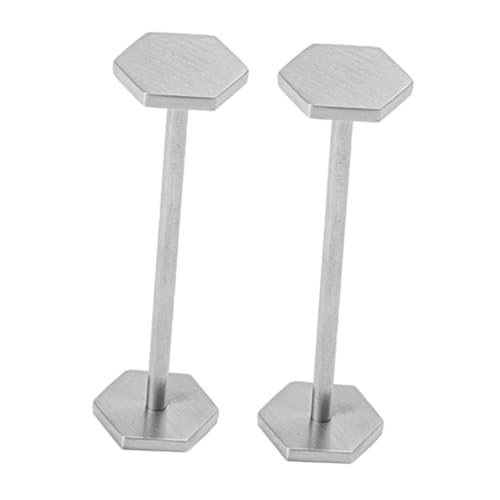 Unomor 2pcs Stainless Steel Silver Tableware Holder Utensil Stand Restaurant Chopstick Holder Stainless Steel Chopstick Rest