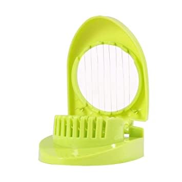 Pavan Ecommerce Egg Slicer Boiled Egg Cutter with Stainless Steel Cutting Wire, Kitchen Cooking Tool Multi Color Pack of 1 Egg Cutter