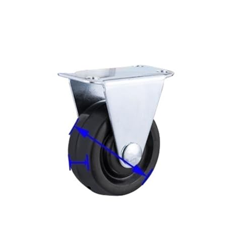 Roulette en caoutchouc silencieuse de 1.5 pouce pour charge stable