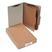 Pressboard 25-Pt. Classification Folders, Legal, Six-Section, Mist Gra