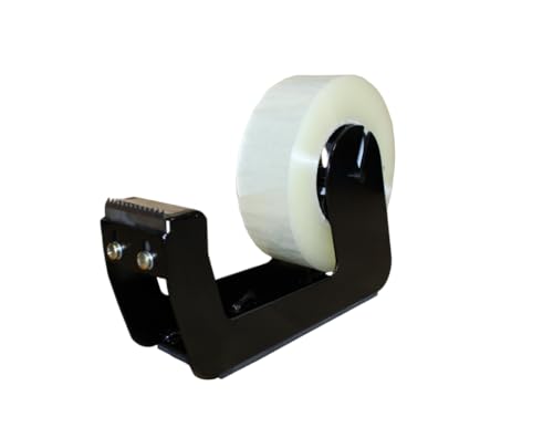 Suporte para Fita Adesiva Larga Preto -Muito Resistente - Fabricado em Aço - Metaumo