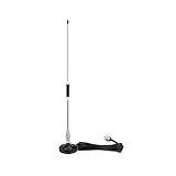 Eightwood 27MHz CB Radio Antenna 26in, PL259 Car Truck Antenna Kit Heavy Duty Magnetic Mount Compatible with Uniden President Cobra Galaxy Mobile Handheld CB Radios