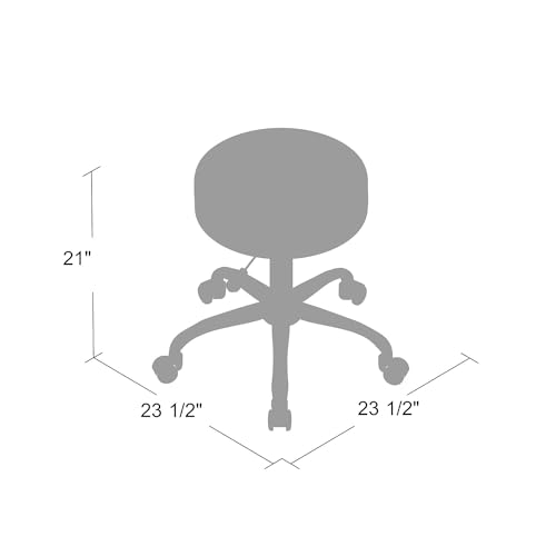 Boss Office Products Be Well Medical Spa Stool in Black