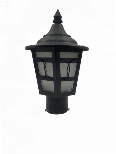 Image of WHITERAY Pillar Main Gate Light for Outdoor Fence Decorative Waterproof Post Lamp for Driveway Entrance, Boundary, Patio, Yard Lighting (Without Bulb)