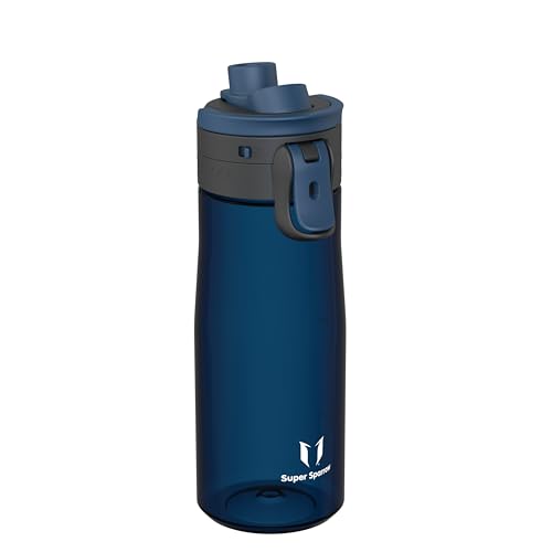 Super Sparrow Water Bottle 750ml - One-Tap TouchGulp Bottle - Non-Toxic BPA Free - Lightweight & Sustainable Tritan Water Bottles for Sports, Travel, Outdoors