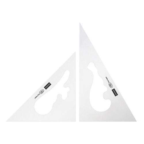 ウチダ 三角定規 24cm×2mm 雲形抜き 1-809-0024