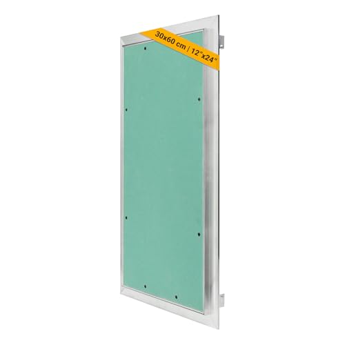 Proxinova Revisionsklappe Trockenbau 30x60 cm aus Aluminium Abnehmbare Revisionstür und Wartungsklappe für Wand und Decke | Sicherungskastendeckel Verdeckt Drähte Meter und Rohre