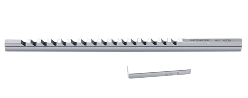 Accusize Industrial Tools 5/32"- Style B, H.S.S. Keyway Broach, Length of Cut: 19/64'' - 1-11/16'', 1 Shim, 5000-0012