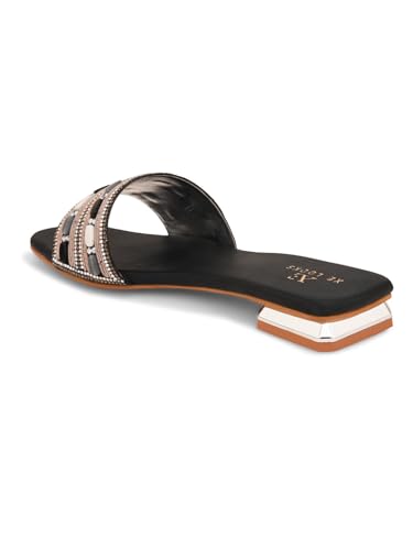 Image of XE Looks Stylish Beaded Flat Slippers for Women