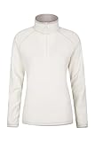 Mountain Warehouse Montana Fleecejacke für Damen aus Microfleece - Atmungsaktiver Fleece-Pullover für Damen, schnelltrocknend, warme Fleecejacke, Half-Zip - Outdoor Beige 46
