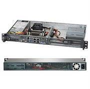 Supermicro SuperServer SYS-5018A-FTN4 Intel Atom C2758 200W 1U Rackmount Server Barebone System - Black
