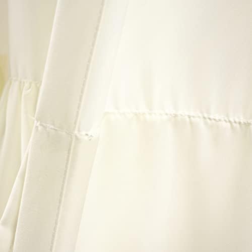 Lush Decor Allison Ruffle Window Curtain Panel Pair, 95" L x 40" W, Ivory